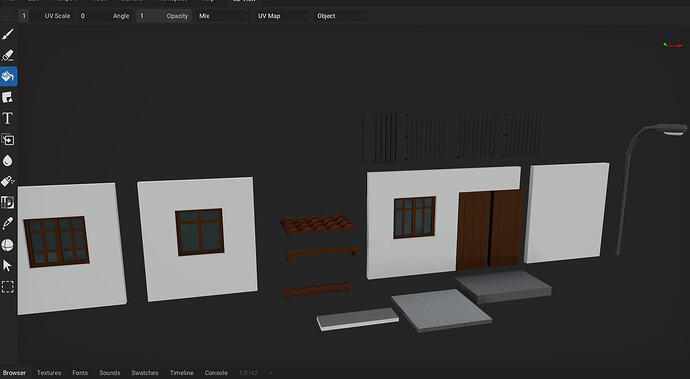 Normal view after changing tool